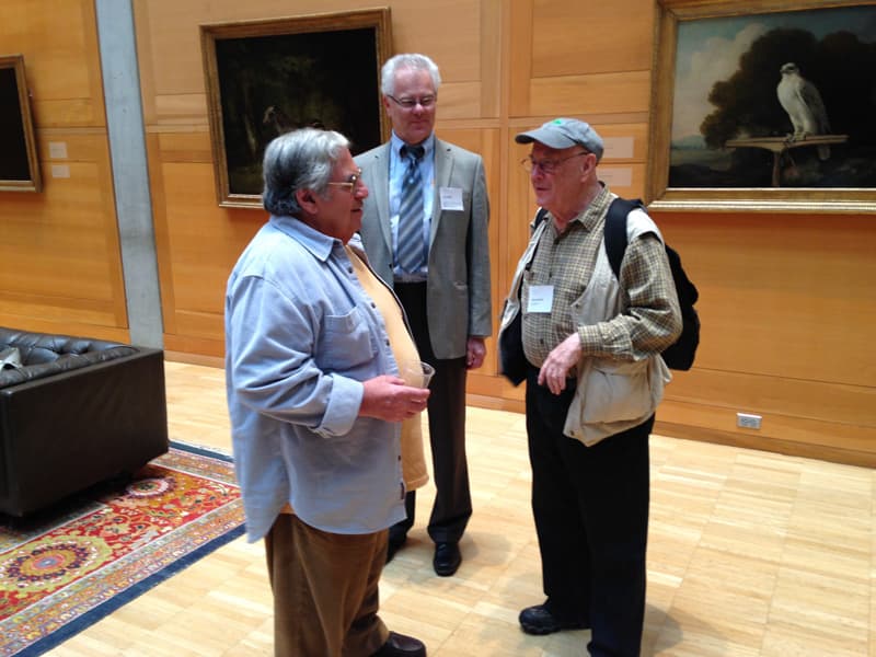 Photographers Paul Caponigro (left) and Bruce Davidson (right)