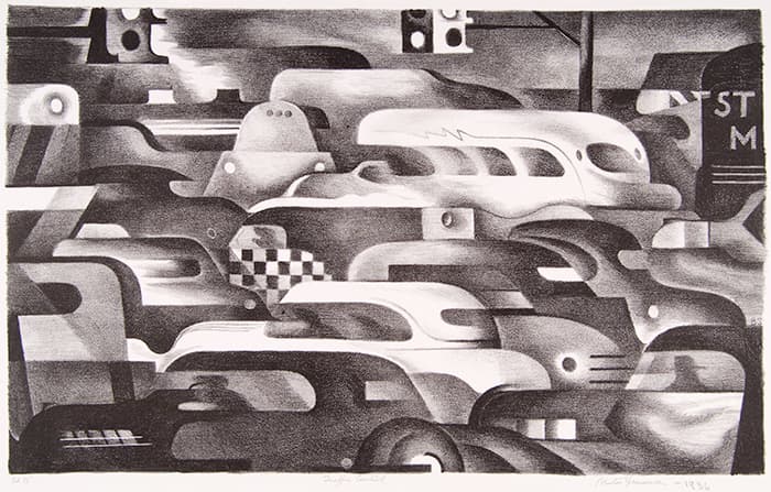 Benton Murdoch Spruance Traffic Control from 1936