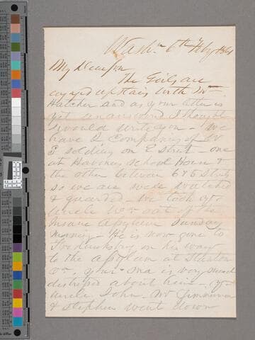 McGregor, Nathaniel Mortimer. Letter to Roderick Mortimer McGregor