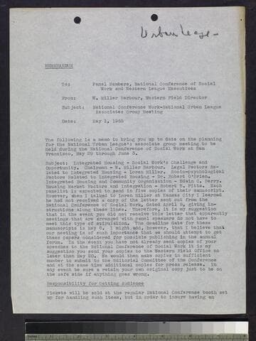 Memos and letter