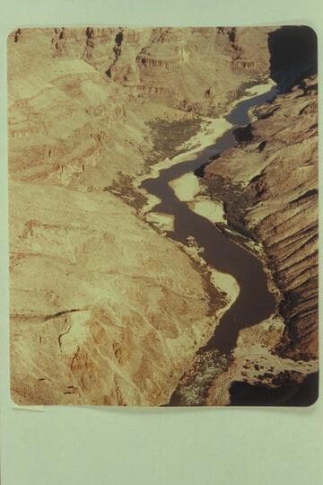 205 Mile Rapid at bottom of picture. Spring Canyon at upper left