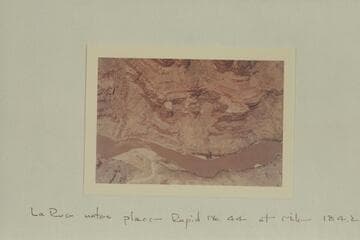 Mouth of side canyon at Mile 184.1. LeRue notes place Rapid No. 44 at Mile 184.2