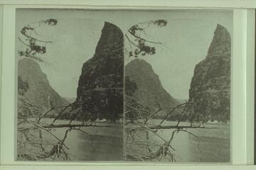 From a stereo: No. 42, "Views on the Green River," Canon of Lodore Series. This canon is 20 3/4 miles long and 1,800 to 2,700 feet deep. Wheat Stack