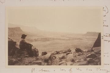 Marble Platform. Mitchell, the ferryman at Lees Ferry