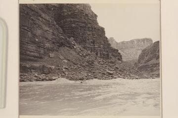 evills carrying Margaret Marston as passernger as he "cheats" North Canyon Rapids. Lees Ferry gauge: 36,100 cfs