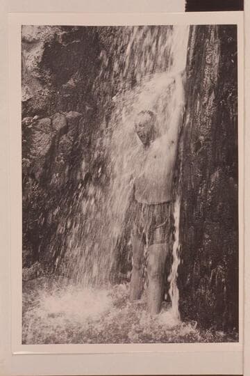 Belknap in the fall of Stone Creek. Grand Canyon right bank, Mile 132