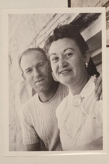 Ralph and Madaline Cameron. Navajo Mountain Trading Post, Utah. Tonolea Post Office, Arizona
