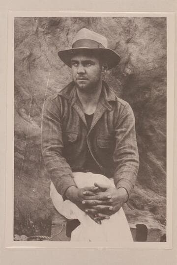 Bob Barber, New York Times representative. Dark Canyon in Cataract Canyon. Pathe-Bray party