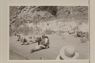 The exhausted (??) crew at Diamond Creek. Josh Eisaman faces the camera