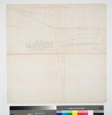 Map of an 800 acre tract of Antonio Jacinto Rocha & of the 750 acre tract of Maria Machado de Rocha