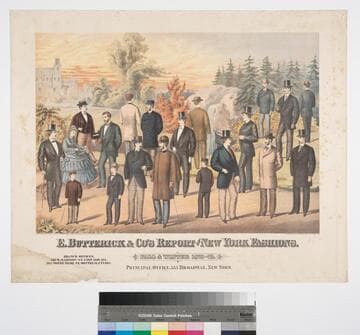 E. Butterick & Co's. report of New York fashions. Fall & winter 1872-73.  Principal office. 555 Broadway, New York
