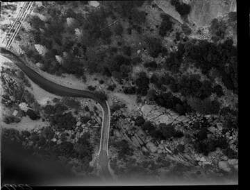 Aerial photo of road near PH 1 at Big Creek