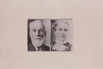 George S. Rust and Eliza S. Rust, early settlers at Caineville. Daughter of Utah pioneers