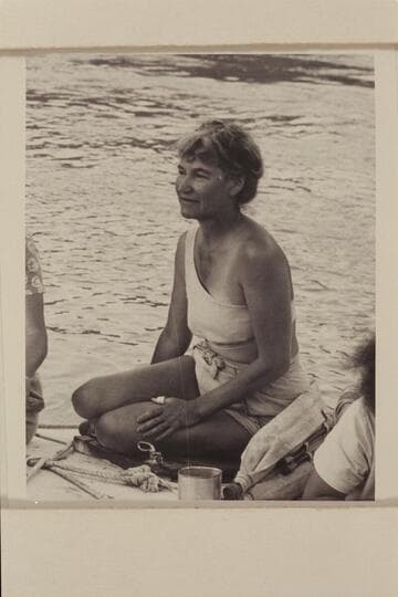 Margaret Marston. Foot of the Tanner Trail in Grand Canyon during the 1947 traverse of Grand Canyon in the Nevills party