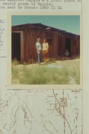 Old winter camp at Bitter Water Creek in Grand Co. Cabin build by Frank Brewer in 1908