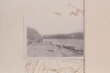 Camp and boats of the Galloway-Stone party at Hite