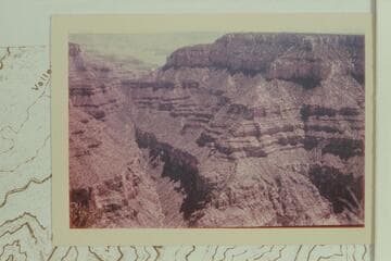 Arm of Dragon Creek and saddle at Shiva Temple. Possible two routes through Redwall