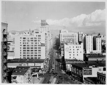Broadway looking North from 11th St., 1931
