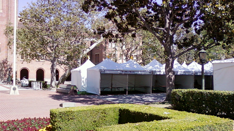 Book-Festival-1 White tents at a book fair