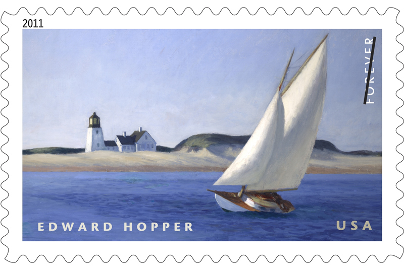 Forever stamp of Edward Hopper The Long Leg Forever stamp of Edward Hopper The Long Leg